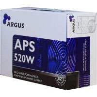 Inter-Tech Argus APS, 520 W, 115 - 230 V, 47 - 63 Hz, +12V1,+12V2,+3.3V,+5V,+5Vsb,-12V, Aktiv, 120 W