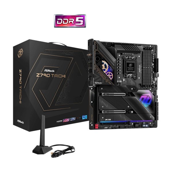 ASRock Z790 Taichi, Intel, LGA 1700, Intel® Core™ i5, Intel® Core™ i7, Intel® Core™ i9, DDR5-SDRAM, 128 GB, DIMM