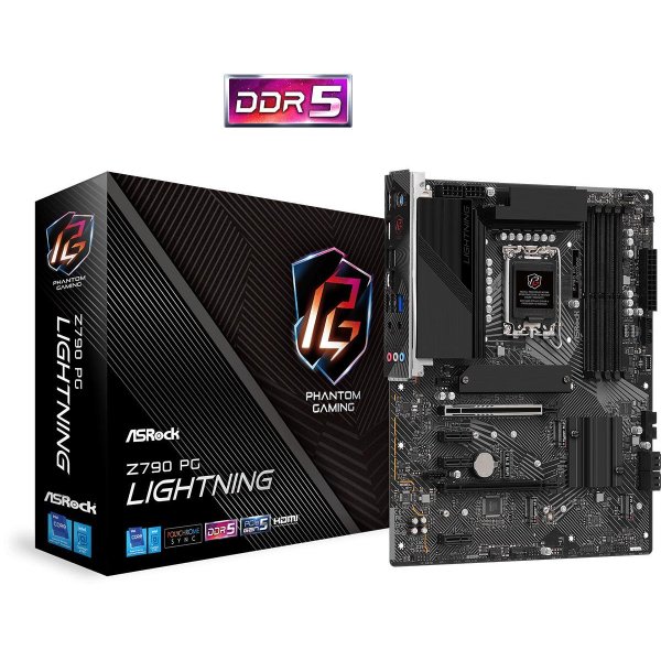 ASRock Z790 PG Lightning, Intel, LGA 1700, Intel® Core™ i5, Intel® Core™ i7, Intel® Core™ i9, DDR5-SDRAM, 128 GB, DIMM