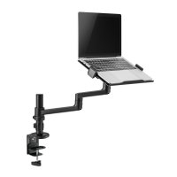 Neomounts Notebook-Tischhalterung, Laptop-Arm, Schwarz, Stahl, 29,5 cm (11.6"), 43,9 cm (17.3"), 5 kg