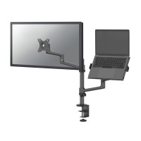 Neomounts Monitor-/Notebook-Tischhalterung, Laptop- & Monitorarm, Schwarz, Stahl, 29,5 cm (11.6"), 43,9 cm (17.3"), 68,6 cm (27")