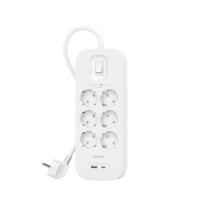 Belkin Connect, 650 J, 6 AC-Ausgänge, Typ F, Typ F...