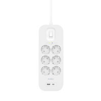 Belkin Connect, 650 J, 6 AC-Ausgänge, Typ F, Typ F...