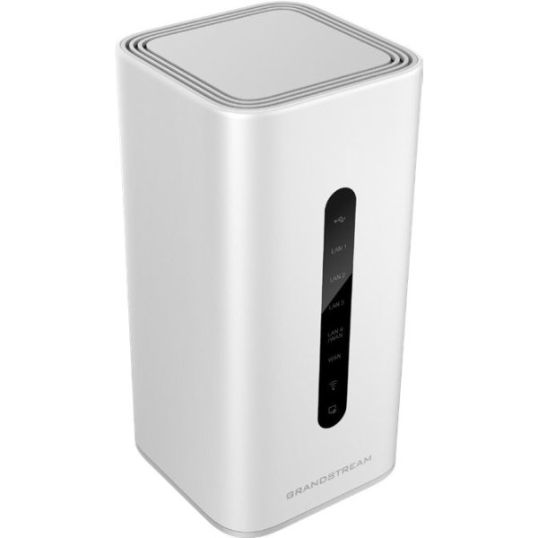 Grandstream GWN-7062, Wi-Fi 6 (802.11ax), Dual-Band (2,4 GHz/5 GHz), Eingebauter Ethernet-Anschluss, Weiß, Tabletop-Router