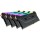 Corsair Vengeance RGB CMW32GX4M4C3200C16, 32 GB, 4 x 8 GB, DDR4, 3200 MHz, 288-pin DIMM, Schwarz