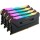 Corsair Vengeance RGB CMW32GX4M4C3200C16, 32 GB, 4 x 8 GB, DDR4, 3200 MHz, 288-pin DIMM, Schwarz