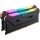 Corsair Vengeance RGB CMW16GX4M2C3200C16, 16 GB, 2 x 8 GB, DDR4, 3200 MHz, 288-pin DIMM, Schwarz