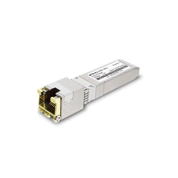 Planet MTB-RJ, Kupfer, 10000 Mbit/s, SFP+, 30 m, IEEE 802.3an, Silber