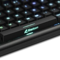 Sharkoon SKILLER SGK30, Kabelgebunden, USB, Mechanischer Switch, QWERTY, RGB-LED, Schwarz