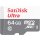 SanDisk SDSQUNR-064G-GN3MN, 64 GB, MicroSDXC, Klasse 10, Class 1 (U1), Grau, Weiß