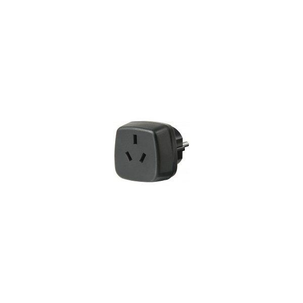 Brennenstuhl Travel Adapter Australia, China/earthed, Schwarz