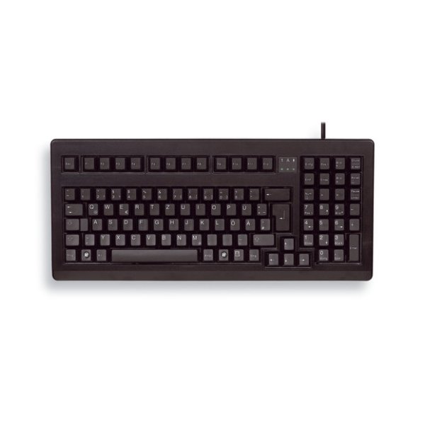 Cherry G80-1800 COMPACT KEYBOARD, Kabelgebunden, Schwarz, PS2/USB (QWERTZ - DE), Volle Größe (100%), Kabelgebunden, USB, QWERTZ, Schwarz