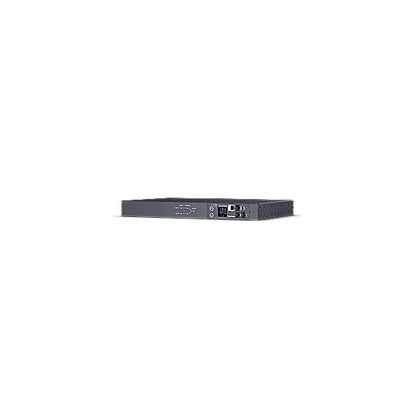 CyberPower Systems CyberPower PDU44005, Rackmount 1U, ATS PDU, Switched, ATS Eingang (2) 230V/16A IEC-320 C19, Ausgang 10A/IEC-320 C13 (12), SNMP-Netzwerkanschluss, PowerPanel Software, Managed, Überwacht, Geändert, 1U, Einphasig, Horizontal, Stahl, Schwa