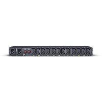 CyberPower Systems CyberPower PDU44004, Rackmount 1U, ATS PDU, Switched, ATS Eingang (2) 230V/10A IEC-320 C14, Ausgang 10A/IEC-320 C13 (12), SNMP-Netzwerkanschluss, PowerPanel Software, Managed, Geändert, 1U, Einphasig, Horizontal, Stahl, Schwarz