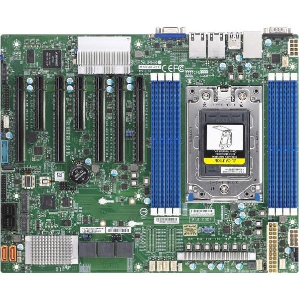 Supermicro MBD-H12SSL-CT, AMD, Socket SP3, AMD E, DDR4-SDRAM, 2 TB, Okta-Kanal