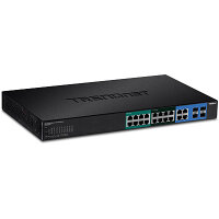 TRENDnet TPE-204US, Managed, L2/L3/L4, Gigabit Ethernet...