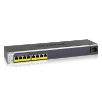 Netgear GS408EPP, Managed, L2, Gigabit Ethernet (10/100/1000), Vollduplex, Power over Ethernet (PoE), Rack-Einbau