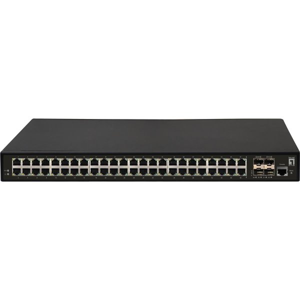 LevelOne GTL-5291, Managed, L3, Gigabit Ethernet (10/100/1000), Rack-Einbau, 1U