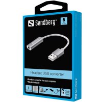 SANDBERG Headset USB converter, USB