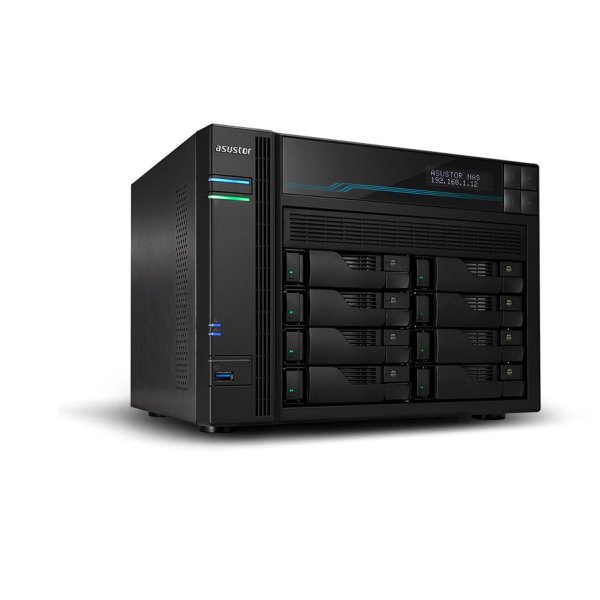 Asustor Lockerstor 10 AS6510T, NAS, Tower, Intel Atom®, C3538, Schwarz