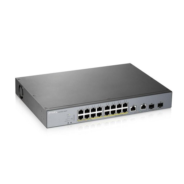 ZyXEL GS1350-18HP-EU0101F, Managed, L2, Gigabit Ethernet (10/100/1000), Power over Ethernet (PoE), Rack-Einbau