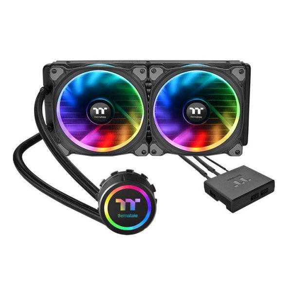 Thermaltake Floe Riing RGB 280 TT, All-in-One-Flüssigkeitskühler, 14 cm, 500 RPM, 1400 RPM, 27,2 dB, 63,19 cfm