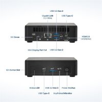 FUTURENUC Entry NUC 12CP-W11P-256/1x8W6, 3,4 GHz,...