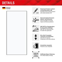 E.V.I. Displex Panzerglas (10H) für Samsung Galaxy S24 Ultra, Eco-Montagerahmen, Full Cover, Samsung, Galaxy S24 Ultra, Trockene Anwendung, Staubresistent, Schlagfest, Kratzresistent, Schockresistent, Schwarz, Transparent, 1 Stück(e)