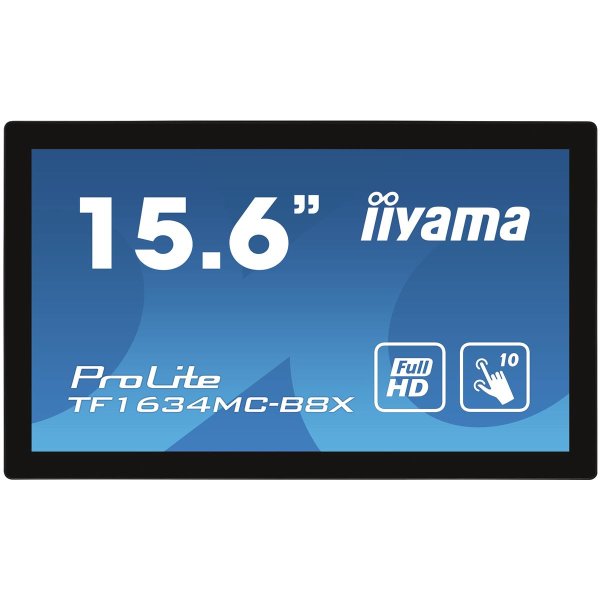 Iiyama ProLite TF1634MC-B8X, 39,6 cm (15.6"), 1920 x 1080 Pixel, Full HD, LED, Schwarz