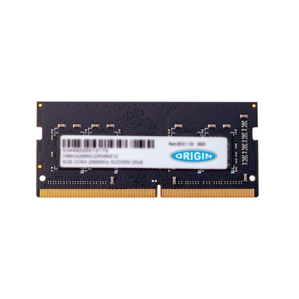 Origin Storage 16GB DDR4 2666MHz SODIMM 2RX8 Non-ECC 1.2V, 16 GB, 1 x 16 GB, DDR4, 2666 MHz, 260-pin SO-DIMM