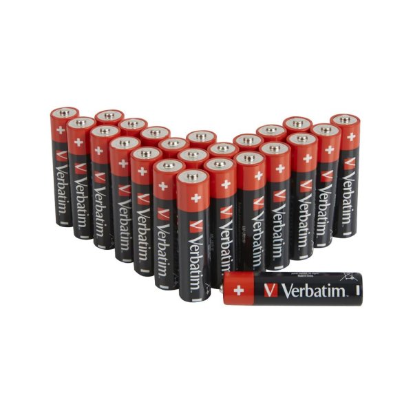 Verbatim 49504, Einwegbatterie, AAA, Alkali, 1,5 V, 24 Stück(e), -18 - 50 °C