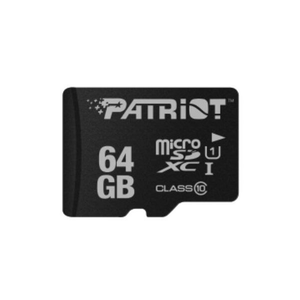 PATRIOT Memory PSF64GMDC10, 64 GB, MicroSDXC, Klasse 10, UHS-I, 80 MB/s, Class 1 (U1)