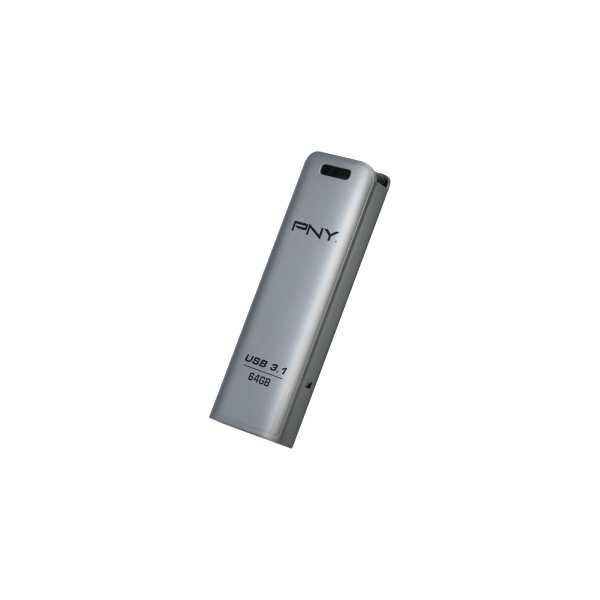 PNY FD64GESTEEL31G-EF, 64 GB, 3.2 Gen 1 (3.1 Gen 1), 20 MB/s, Dia, Edelstahl