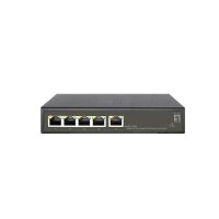 LevelOne Hilbert 5-Port Gigabit PoE Smart Lite Switch,...