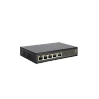 LevelOne Hilbert 5-Port Gigabit PoE Smart Lite Switch, 802.3at/af PoE, 4 PoE Ausgänge, 60W PoE-Leistungsbudget, Managed, L2, Gigabit Ethernet (10/100/1000), Vollduplex, Power over Ethernet (PoE)