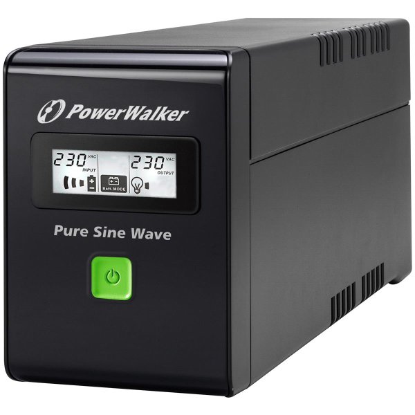 BlueWalker PowerWalker VI 800 SW FR, Line-Interaktiv, 0,8 kVA, 480 W, Reiner Sinus, 162 V, 290 V