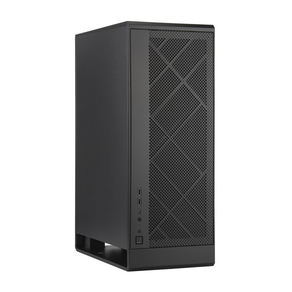 SilverStone ALTA G1M, Mini Tower, PC, Schwarz, micro ATX, Mini-ITX, Kunststoff, Stahl, 15,9 cm