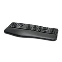 Kensington Pro Fit® Ergo-Tastatur, kabellos (schwarz), Volle Größe (100%), Verkabelt & Kabellos, RF kabellos + USB, QWERTZ, Schwarz