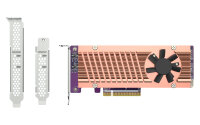 QNAP QM2-2P-384A, PCIe, M.2, PCIe 3.0, Braun, Grau, NAS /...