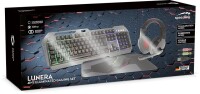 SPEEDLINK LUNERA 4in1, Kabelgebunden, USB, QWERTZ, LED, Schwarz, Maus enthalten