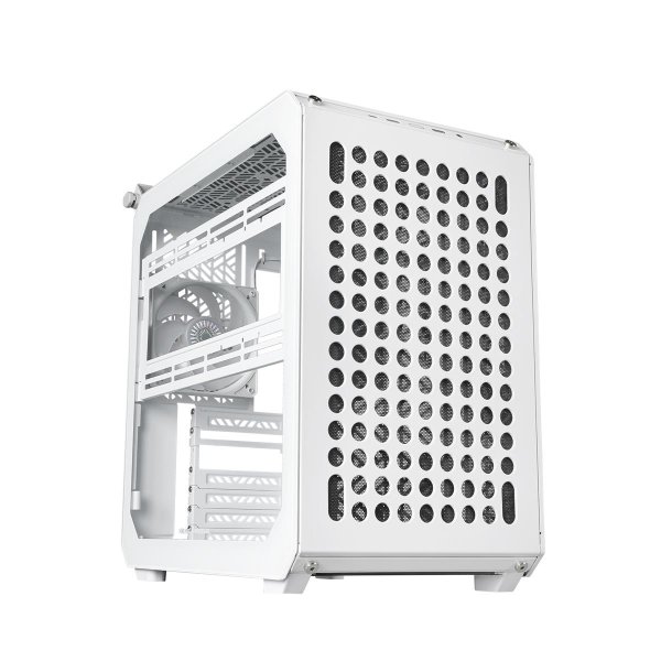 Cooler Master QUBE 500 Flatpack White Edition, Midi Tower, PC, Weiß, ATX, EATX, ITX, micro ATX, Kunststoff, Stahl, Gehärtetes Glas, 17,2 cm