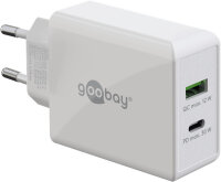 Goobay Dual USB-C PD Power Delivery Schnellladegerät...