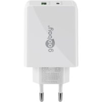 Goobay Dual USB-C PD Power Delivery Schnellladegerät 30 W 61674