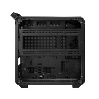 Cooler Master QUBE 500 Flatpack Black Edition, Midi Tower, PC, Schwarz, ATX, EATX, ITX, micro ATX, Kunststoff, Stahl, Gehärtetes Glas, 17,2 cm