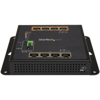 StarTech.com Industrial 8 Port Gigabit PoE Switch - 4 x...