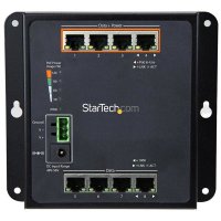 StarTech.com Industrial 8 Port Gigabit PoE Switch - 4 x PoE+ 30W - Power Over Ethernet - GbE Layer/L2 Managed Switch - Rugged High Power Gigabit Network Switch IP-30/-40C bis +75C, Managed, L2, Gigabit Ethernet (10/100/1000), Vollduplex, Power over Ethern