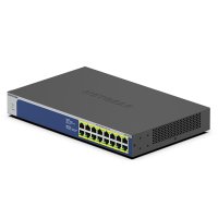 Netgear GS516PP, Unmanaged, Gigabit Ethernet (10/100/1000), Vollduplex, Power over Ethernet (PoE), Rack-Einbau