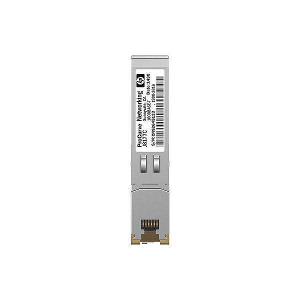 HPE X120 1G SFP RJ-45 T, Kupfer, 1000 Mbit/s, SFP, IEEE 802.3, IEEE 802.3ab, IEEE 802.3u, REACH