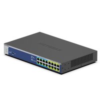 Netgear GS516UP, Unmanaged, Gigabit Ethernet (10/100/1000), Vollduplex, Power over Ethernet (PoE), Rack-Einbau