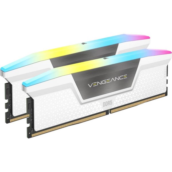 Corsair Vengeance RGB CMH32GX5M2E6000C36W, 32 GB, 2 x 16 GB, DDR5, 6000 MHz, 288-pin DIMM